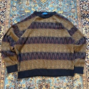 Vintage Townscraft Striped Sweatshirt Crewneck  Size XXL
